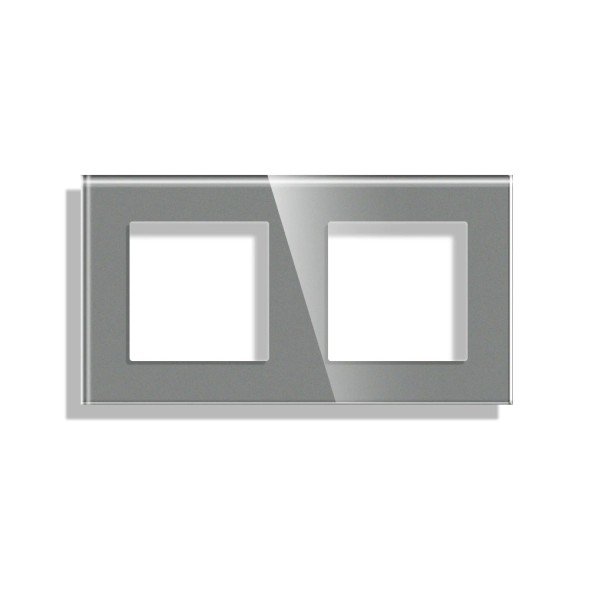 Рамка на два поста. Рамка из стекла | 4 цвета