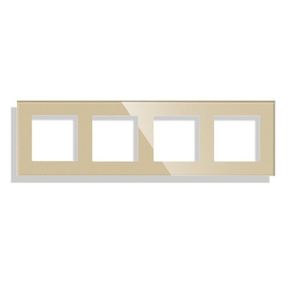 Рамка на четыре поста из стекла | 4 цвета