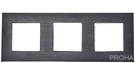 Рамка на три поста из алюминия | 3 цвета