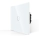 Выключатель сенсорный с реле. Одноклавишный. Белый. Стекло