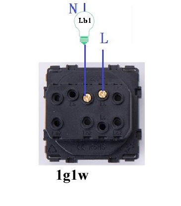 Двухклавишный выключатель. Белый. Стекло