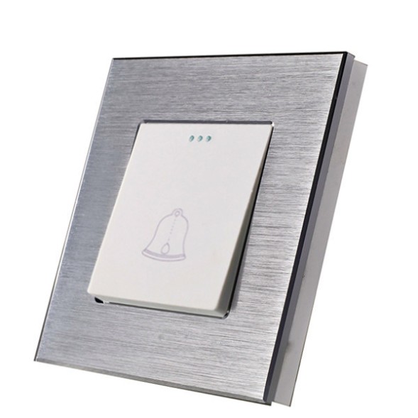 Дверной звонок. Серебристый. Алюминий